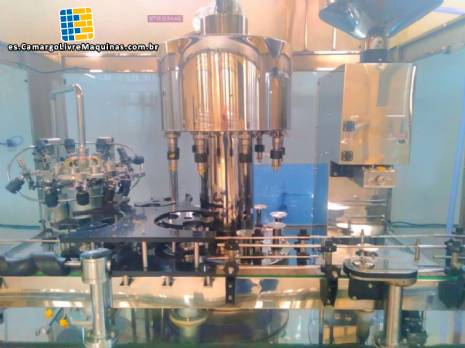 Stainless steel rotary screw filling machine with 9 nozzles Engafbras