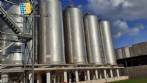 Tanque de acero inoxidable para fermentaci�n de cerveza, 167.500 litros, Codistil Dedini