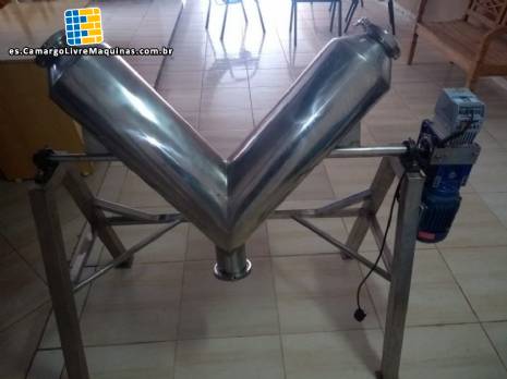 Mezclador en V para laboratorio