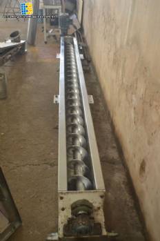 Tornillo transportador de acero inoxidable de 3,2 metros