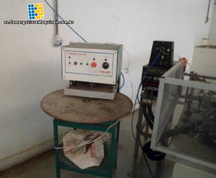 Selladora tipo blister para pegar cartn en el pvc