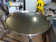 Mesa clasificadora acumuladora giratoria de acero inoxidable de 1100 mm