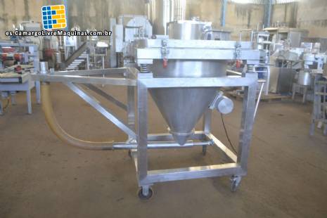 Silo transportador de acero inoxidable para polvos