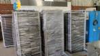 Horno rotativo de acero inoxidable con doble carro a gas Supremax