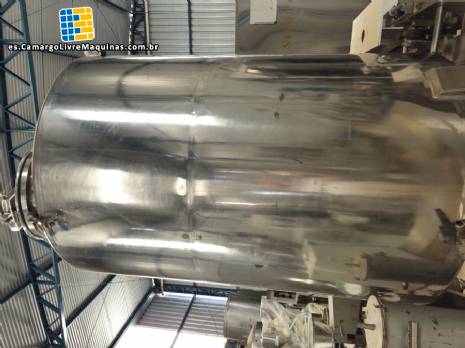 Tanque de acero inoxidable para almacenamiento y agitacin de 1500 litros