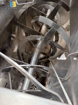 Mezclador de cinta de acero inoxidable para polvos.