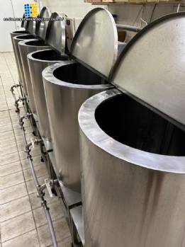 Tanques mezcladores y batidores de acero inoxidable con refrigeracin para jarabes de helado