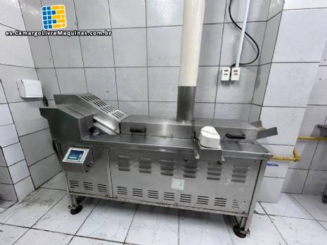 Freidora continua de acero inoxidable MCI para patatas fritas y snacks salados