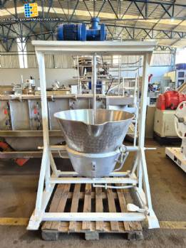 Olla de vapor con camisa basculante de 200 litros