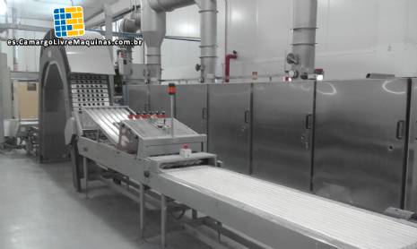 Horno industrial continuo para hacer conos de barquillo Haas