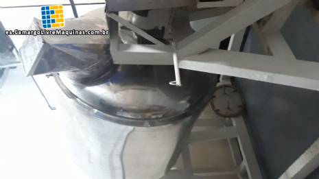 Mezclador rotatorio con camisa de acero inoxidable