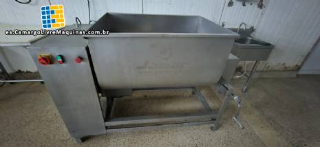 Mezcladora de paletas de doble eje de acero inoxidable para carnes Jamar