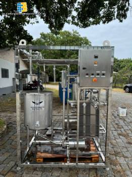 Pasteurizador de acero inoxidable para l�quidos, jugos, leche, Innova Inox, 2.000 litros por hora