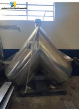 Mezcladora en V, aproximadamente 1000 L, acero inoxidable 316L