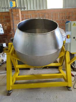 Hormigonera Bravaeco de 500 litros de inclinacin suave en acero inoxidable tipo drager