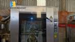 Horno turbo programable de acero inoxidable, alimentado por gas.