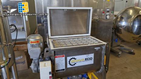 Batidora de cinta Bravaeco de 50 litros en acero inoxidable con revestimiento interior
