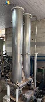 Carbonatadora de 2 columnas para bebidas carbonatadas, cervezas, Metalúrgica Metalbras, 6.000 litros Carbonatadora de 2 columnas para bebidas carbonatadas, cervezas, Metalúrgica Metalbras, 6.000 litros