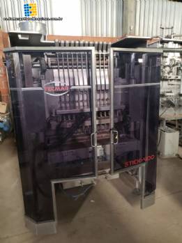 Máquina llenadora de sobres de 12 vías IMA Tecmar para polvos líquidos. Máquina llenadora de sobres de 12 vías IMA Tecmar para polvos líquidos.