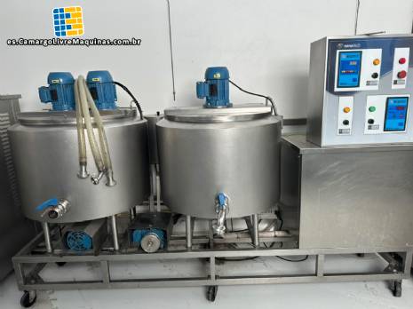 Planta de pasteurización BRASFRIO, unidad de maduración, para helados, açaí y productos lácteos. Planta de pasteurización BRASFRIO, unidad de maduración, para helados, açaí y productos lácteos.